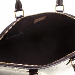 Pre Owned Louis Vuitton Amarante Monogram Vernis Alma GM Bag