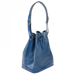 Pre Owned Louis Vuitton Toledo Blue Epi Leather Noe Bag