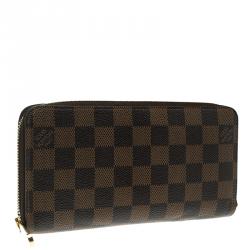 Louis Vuitton Damier Ebene Canvas Zippy Wallet