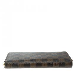 Louis Vuitton Damier Ebene Canvas Zippy Wallet