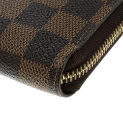 Louis Vuitton Damier Ebene Canvas Zippy Wallet