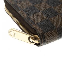 Louis Vuitton Damier Ebene Canvas Zippy Wallet