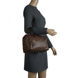 Pre Owned Louis Vuitton Damier Ebene Canvas Speedy 25