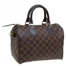 Pre Owned Louis Vuitton Damier Ebene Canvas Speedy 25