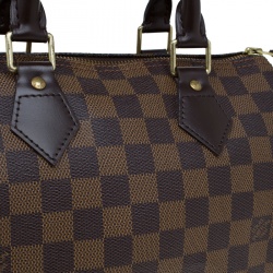 Pre Owned Louis Vuitton Damier Ebene Canvas Speedy 25