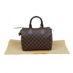 Pre Owned Louis Vuitton Damier Ebene Canvas Speedy 25