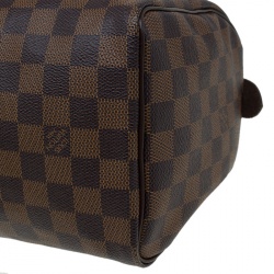 Pre Owned Louis Vuitton Damier Ebene Canvas Speedy 25