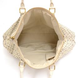 Pre Owned حقيبة لوي فيتون ميني لين كروازيت مارينا مونوغرامية بيضاء/ زرقاء GM