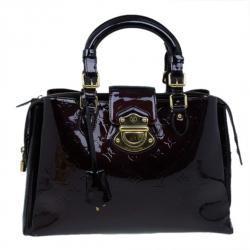 مملوكة مسبقًا Louis Vuitton Amarante Monogram Vernis Melrose Avenue Tote