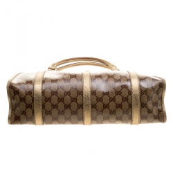 Pre Owned حقيبة كتف غوتشي جوي متوسطة كانفاس كريستال GG ذهبية