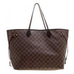 Louis Vuitton Damier Ebene Canvas Neverfull GM Bag