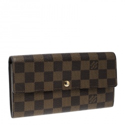 Louis Vuitton Damier Ebene Canvas Sarah Wallet