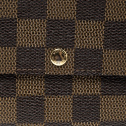 Louis Vuitton Damier Ebene Canvas Sarah Wallet