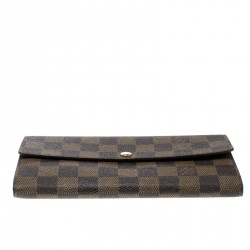 Louis Vuitton Damier Ebene Canvas Sarah Wallet