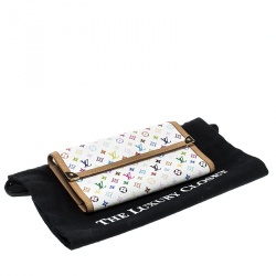 Louis Vuitton White Multicolor Monogram Canvas Porte Tresor International Wallet