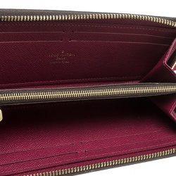 Louis Vuitton Fuchsia Monogram Canvas Clemence Wallet