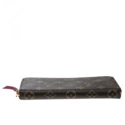 Louis Vuitton Fuchsia Monogram Canvas Clemence Wallet