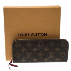 Louis Vuitton Fuchsia Monogram Canvas Clemence Wallet