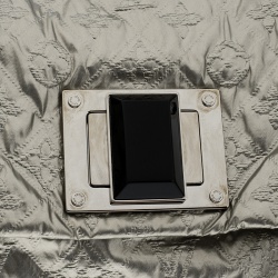 Pre Owned Louis Vuitton Silver Monogram Fabric Limited Edition Altair Clutch