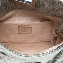 Pre Owned Louis Vuitton Silver Monogram Fabric Limited Edition Altair Clutch