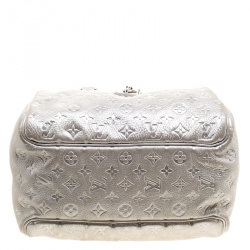 Pre Owned Louis Vuitton Silver Monogram Limited Edition Shimmer Comete Bag