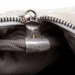 Pre Owned Louis Vuitton Silver Monogram Limited Edition Shimmer Comete Bag