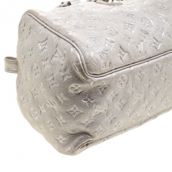 Pre Owned Louis Vuitton Silver Monogram Limited Edition Shimmer Comete Bag