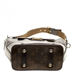 Pre Owned Louis Vuitton Bronze/Dark Brown Monogram Embossed Leather Limited Edition Sergent PM Bag
