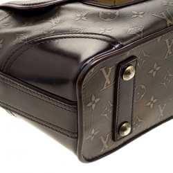 Pre Owned Louis Vuitton Bronze/Dark Brown Monogram Embossed Leather Limited Edition Sergent PM Bag