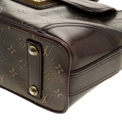 Pre Owned Louis Vuitton Bronze/Dark Brown Monogram Embossed Leather Limited Edition Sergent PM Bag