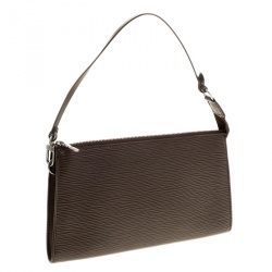 مملوكة مسبقًا حقيبة إكسسوارات صغيرة لوي فيتون جلد أيبي موكا 24