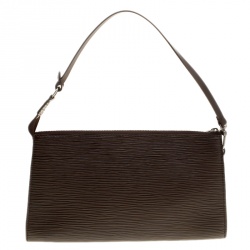 مملوكة مسبقًا حقيبة إكسسوارات صغيرة لوي فيتون جلد أيبي موكا 24