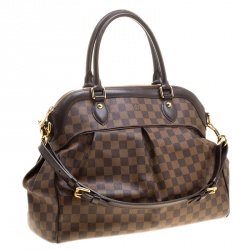 Pre Owned Louis Vuitton Damier Ebene Canvas Trevi GM Bag