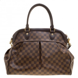 Pre Owned Louis Vuitton Damier Ebene Canvas Trevi GM Bag