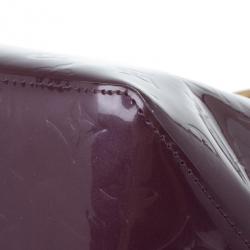Pre Owned Louis Vuitton Violette Vernis Monogram Bellevue GM Tote