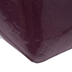 Pre Owned Louis Vuitton Violette Vernis Monogram Bellevue GM Tote