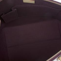 Pre Owned Louis Vuitton Violette Vernis Monogram Bellevue GM Tote