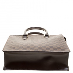 Pre Owned Louis Vuitton Damier Ebene Canvas Venice Sac Plat Bag