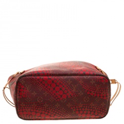 Louis Vuitton Rouge Monogram Canvas Limited Edition Yayoi Kusama Waves Neverfull MM Bag