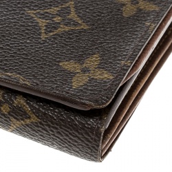 Pre Owned Louis Vuitton Monogram Canvas Porte Monnaie Tresor Wallet