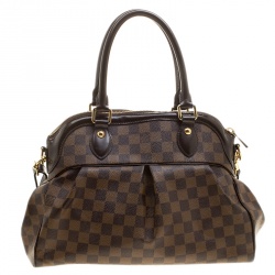 Pre Owned Louis Vuitton Damier Ebene Canvas Trevi PM Bag