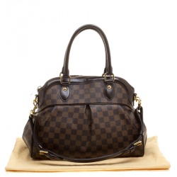 Pre Owned Louis Vuitton Damier Ebene Canvas Trevi PM Bag