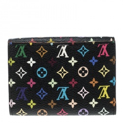مملوكة مسبقًا Louis Vuitton Black Multicolor Monogram Canvas Card Holder