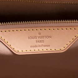 Pre Owned Louis Vuitton Rose Florentine Monogram Vernis Brea GM Bag