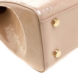 Pre Owned Louis Vuitton Rose Florentine Monogram Vernis Brea GM Bag