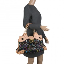 مملوكة مسبقًا Louis Vuitton Black Multicolor Monogram Canvas Ursula Bag