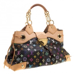 مملوكة مسبقًا Louis Vuitton Black Multicolor Monogram Canvas Ursula Bag
