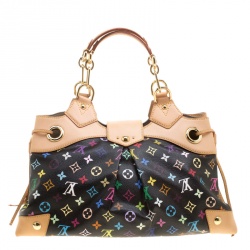 مملوكة مسبقًا Louis Vuitton Black Multicolor Monogram Canvas Ursula Bag