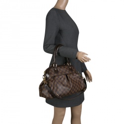 Pre Owned Louis Vuitton Damier Ebene Canvas Trevi GM Bag