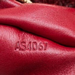 Pre Owned Louis Vuitton Bordeaux Monogram Canvas Limited Edition Mirage Griet Exotic Bag